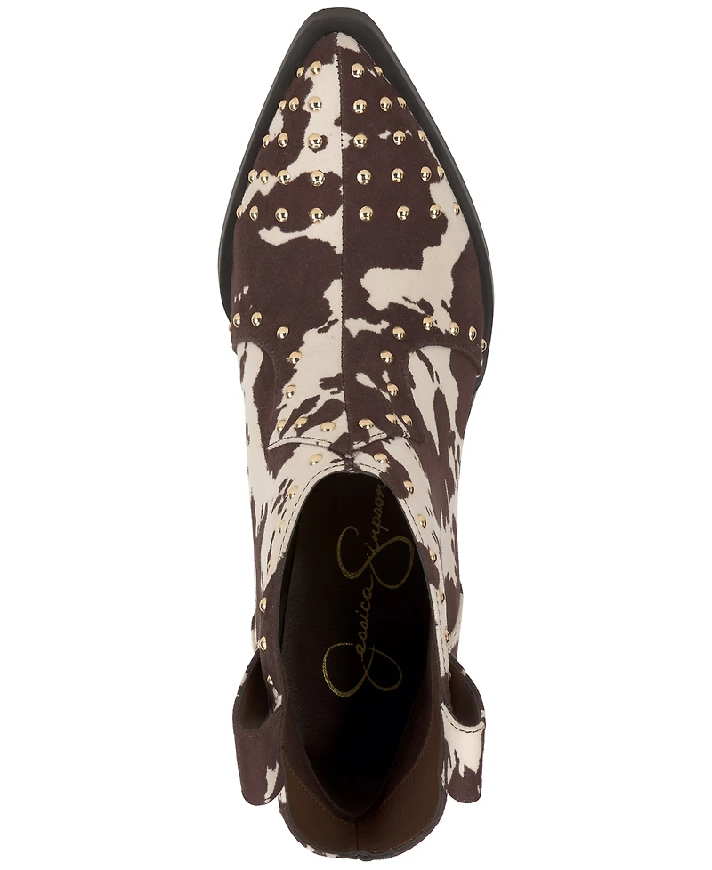 Jessica Simpson Women's Zadie Pull-On Western Booties