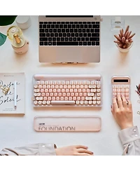 Lofree Dot Foundation Mechanical Keyboard with Jelly Palm Rest, 75% Hot-swappable, Rechargeable, Multi-Connection for Windows