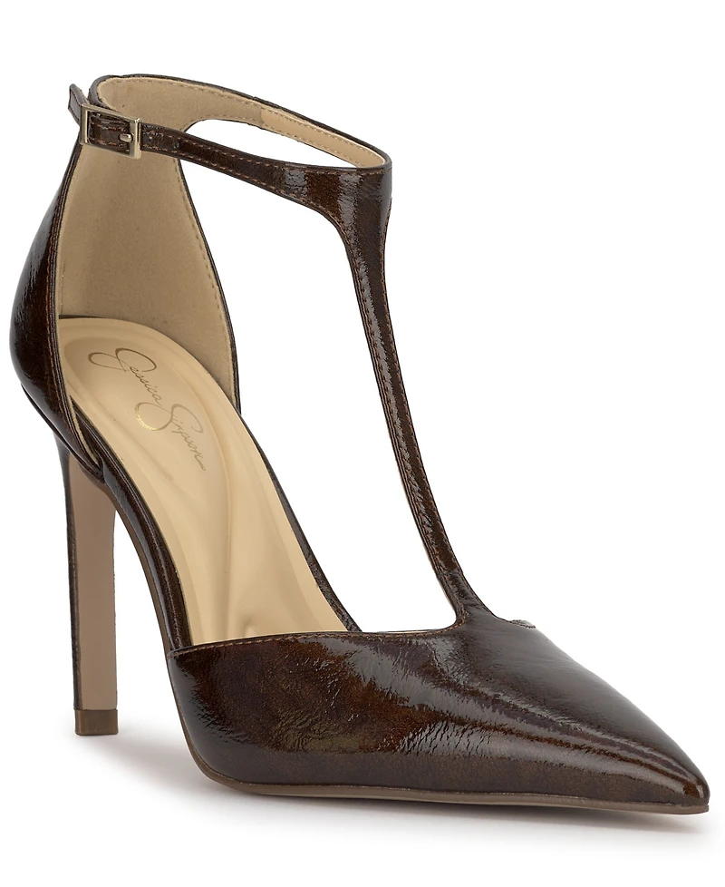 Jessica Simpson Women's Willna T-Strap Pointed-Toe Pumps