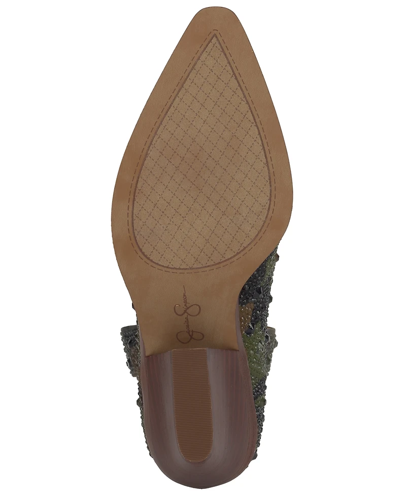 Jessica Simpson Women's Zadie Pull-On Western Booties