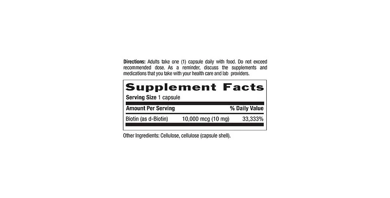 Country Life Biotin, 10 mg, 120 Caps