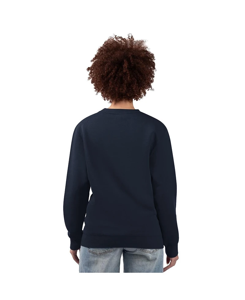 G-iii 4Her by Carl Banks Women's Navy Seattle Mariners Team Logo Fleece Pullover Sweatshirt
