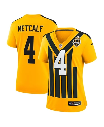 Nike Women's Dk Metcalf Gold Pittsburgh Steelers Alternate 1933 Throwback Game Jersey