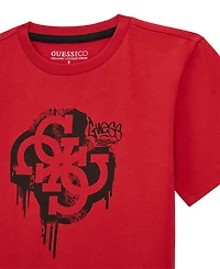 Guess Big Boys Short Sleeve Logo T-Shirt