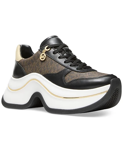 Michael Kors Women's Arla Lace Up Trainers