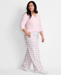 State of Day Women's Flannel Pants, Macy's Exclusive