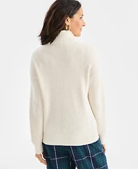 Style & Co Women's Pointelle Turtleneck Sweater, Macy's Exclusive