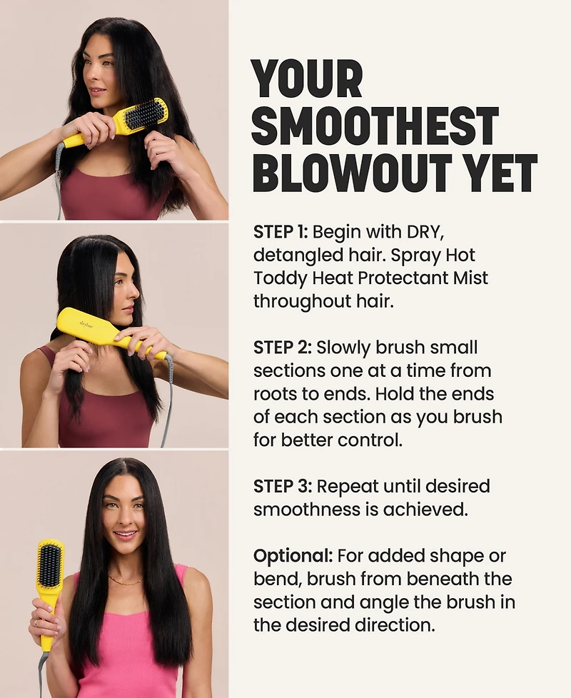 Drybar The Brush Crush Heated Straightening Brush