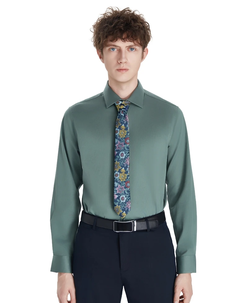 Bar Iii Men's Sateen Solid Dress Shirt, Macy's Exclusive