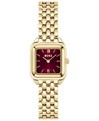 Hugo Boss Women's Mae Petite Quartz Basic Mini Ionic Plated Thin Gold Steel Watch, 22mm