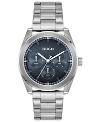 Hugo Boss Men's Bright Sport Quartz Multifunction Stainless Steel Watch, 42mm