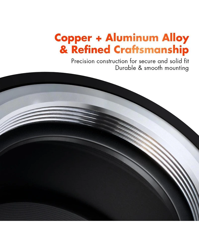 K&F Concept K&F Concept Kf M10115 High-precision Lens Adapter Ring, Matte Paint, Orange Secondary Oxide, M42-fx Pro