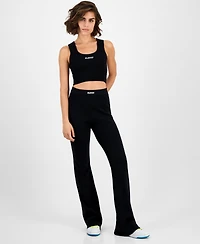 Guess Women's Flaminia Ribbed Knit Flare Pants