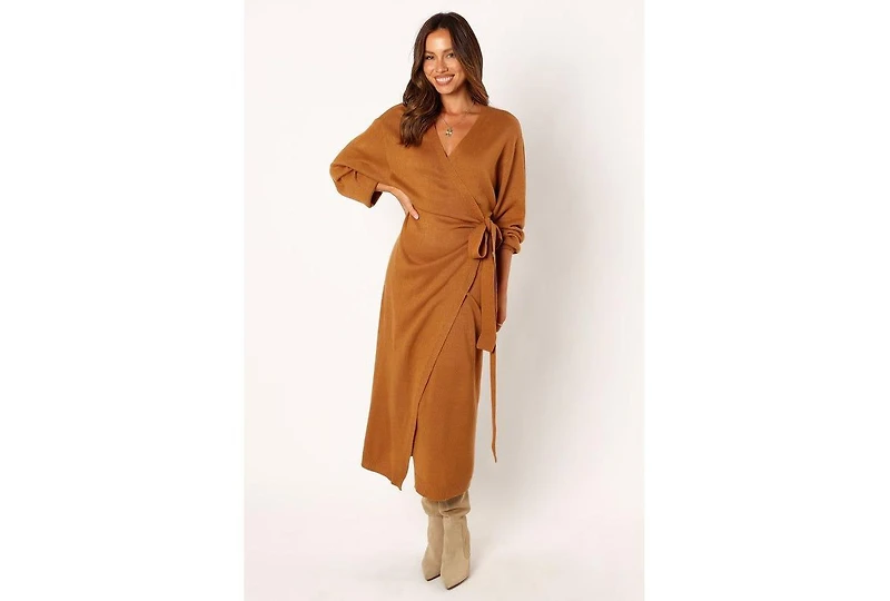 Petal and Pup Women's Nova Wrap Knit Midi Dress