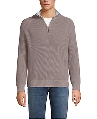 Lands' End Men's Drifter Quarter Zip Sweater