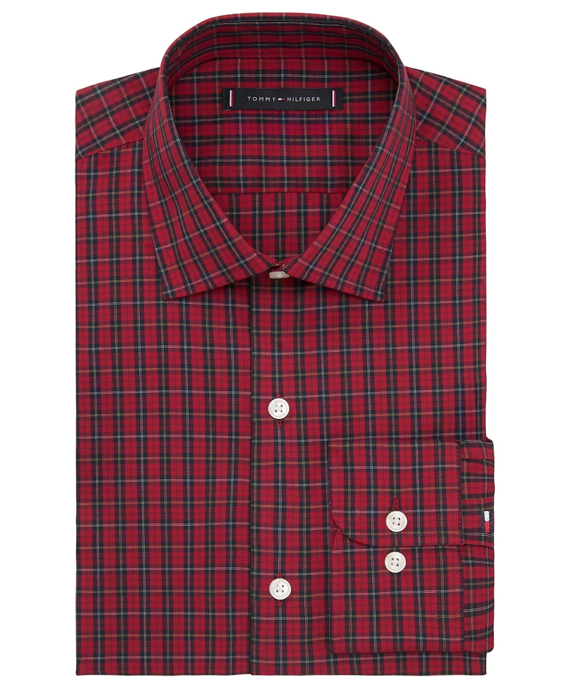 Tommy Hilfiger Men's Flex Regular Fit Dress Shirt