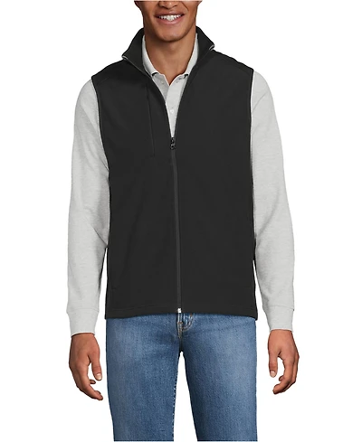 Lands' End Men's School Uniform Soft Shell Vest