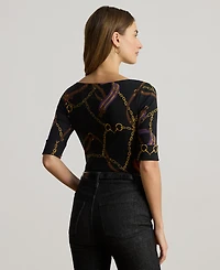 Lauren Ralph Petite Boat Neck Top