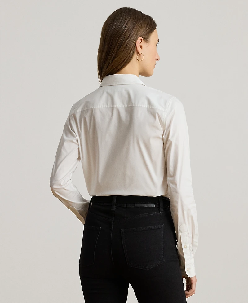 Lauren Ralph Lauren Petite Classic Fit Point Collar Shirt