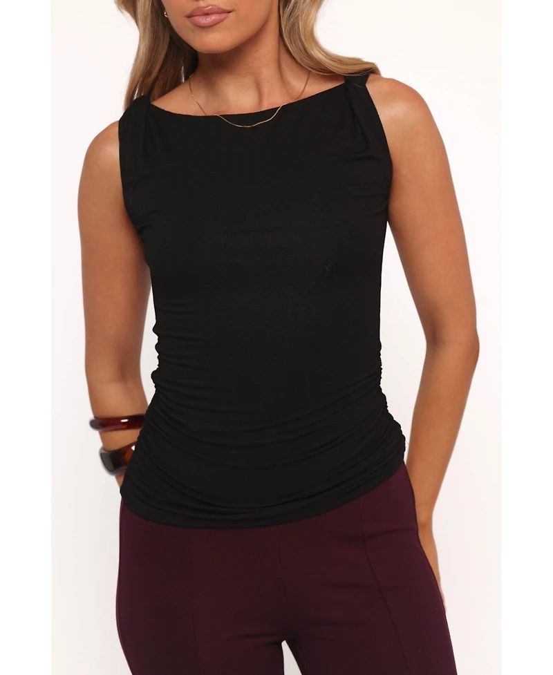 Petal and Pup Lainey Twist Knit Top - Black
