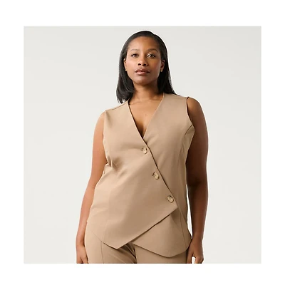 Estelle Plus Size Mahina Vest-Style Top
