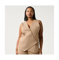 Estelle Plus Size Mahina Vest-Style Top