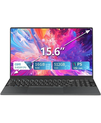 Kuu 15.6 inch Laptop Computer, Laptop i5,Gaming laptops,up to3.60 GHz,16 Gb Ram 512 Gb Ssd Storage, Supports 180 Angle Opening,Full Hd Ips Display,for