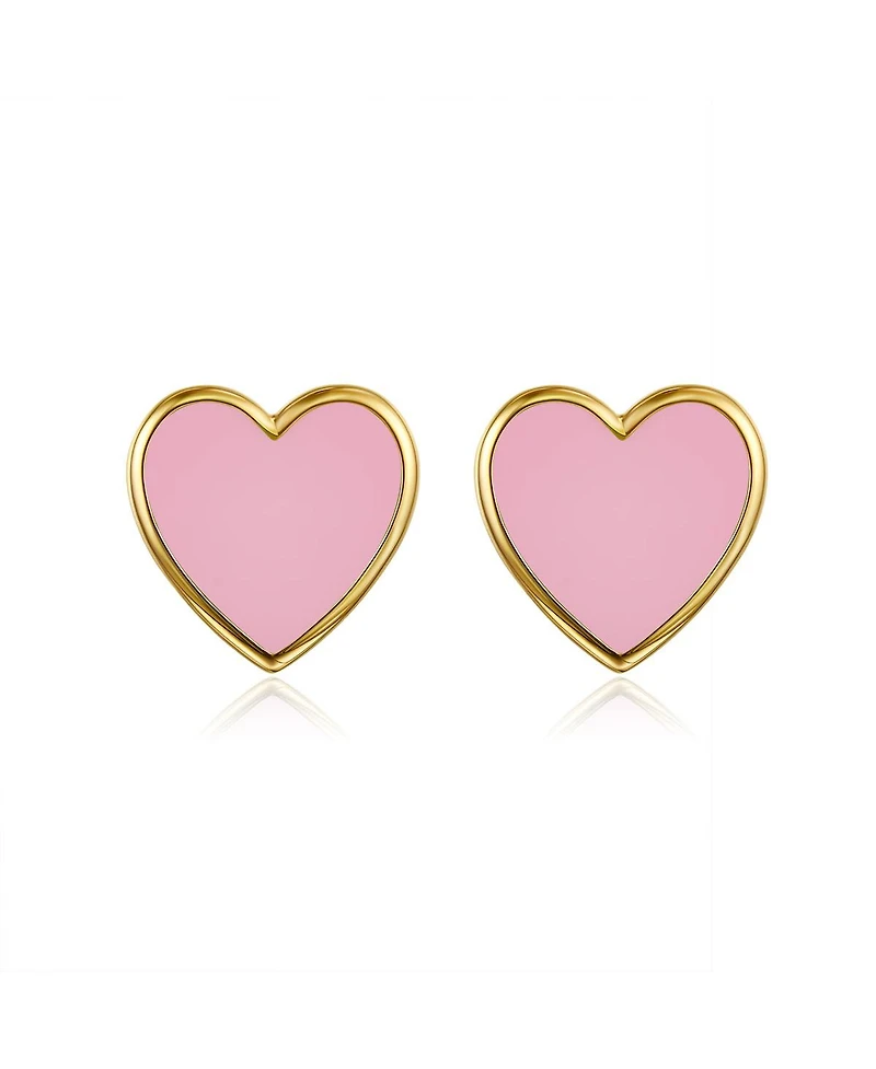 Anna Zuckerman Petit Love Studs in Pink