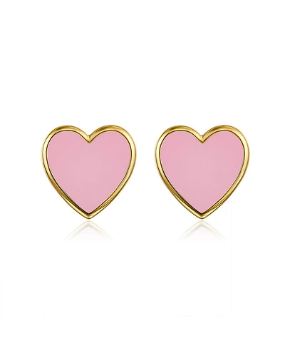 Anna Zuckerman Petit Love Studs in Pink