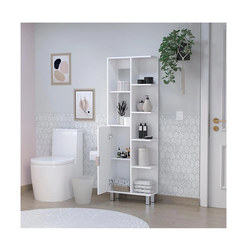 We Have Furniture Linen Cabinet Derby, Bathroom, White