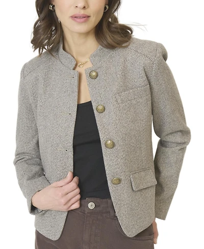 Central Park West Women's Halsey Mandarin Collar Jacket