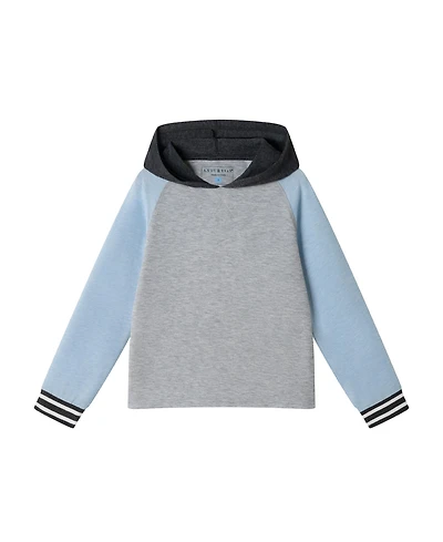 Andy & Evan Big Boys Toddler/Child Lt Blue Raglan Hooded Tee