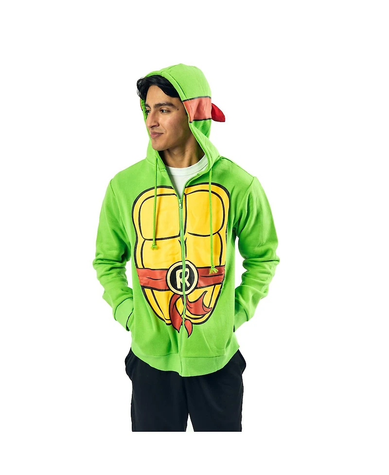 Teenage Mutant Ninja Turtles Raphael Long Sleeve Men's Green Cosplay Hoodie