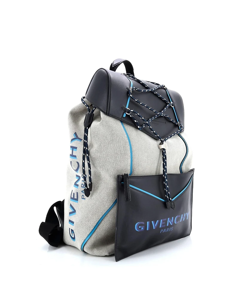 Pre-Owned Givenchy Large Bond Backpack Canvas with Leather