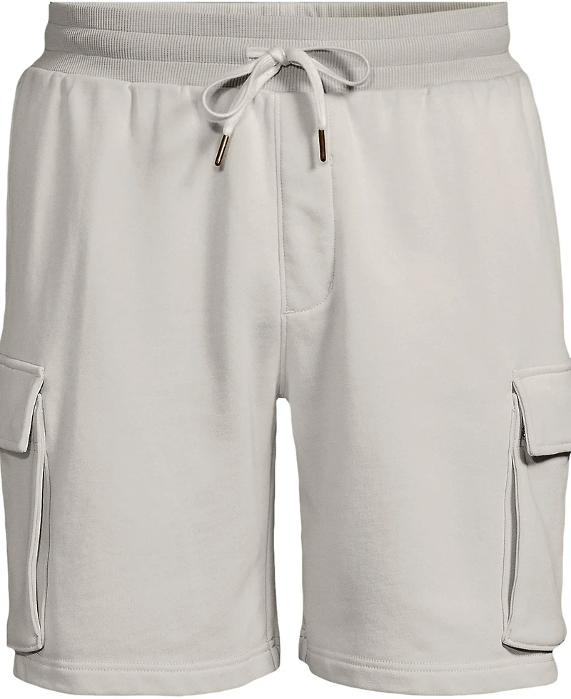 Lands' End Men's Serious Sweats French Terry Cargo Shorts