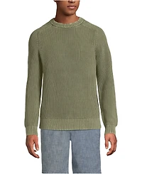 Lands' End Men's Long Sleeve Sunwashed Drifter Sweater