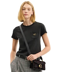 Coach Tabby Small Haircalf Leopard Print Shoulder Bag 20