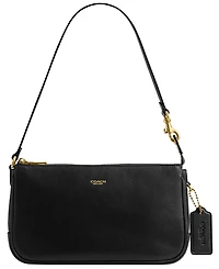 Coach Plaza Small Leather Shoulder Bag