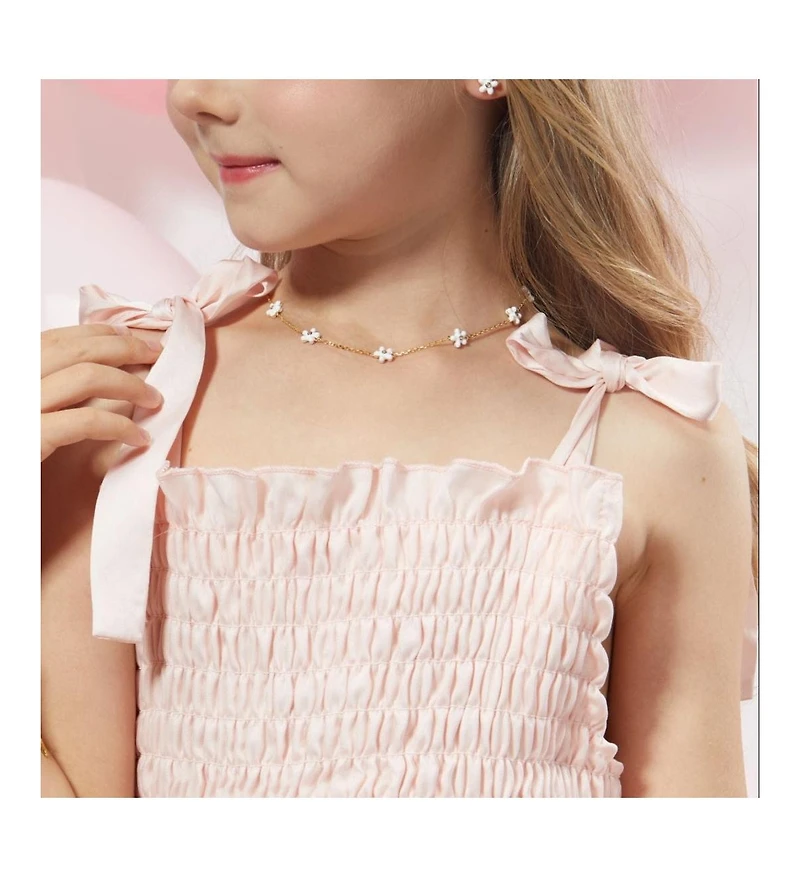 Anna Zuckerman Petit Rosie White Necklace
