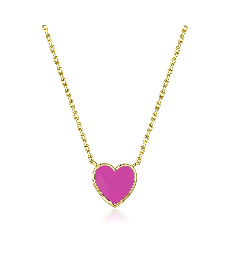 Anna Zuckerman Petit Love Necklace in Rose