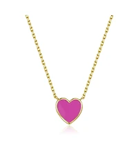 Anna Zuckerman Petit Love Necklace in Rose