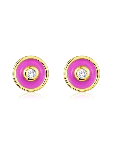 Anna Zuckerman Petit Bubble Earrings in Rose