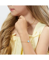 Anna Zuckerman Petit Love Bracelet in Sky Blue
