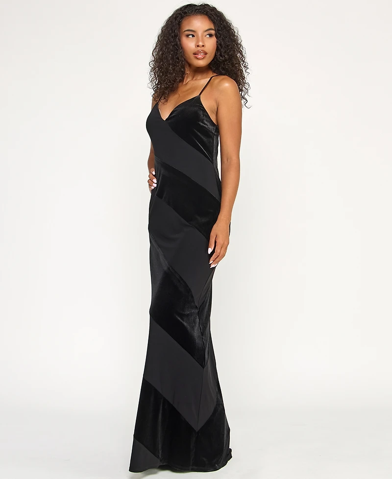 City Studios Juniors' Low-Back Panel Long Slip Dress