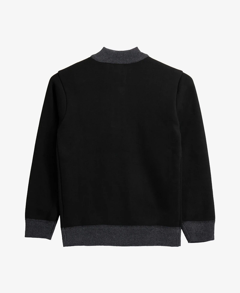 Xray Boy's Quarter Zipper Fleece Flannel Lining Sweater
