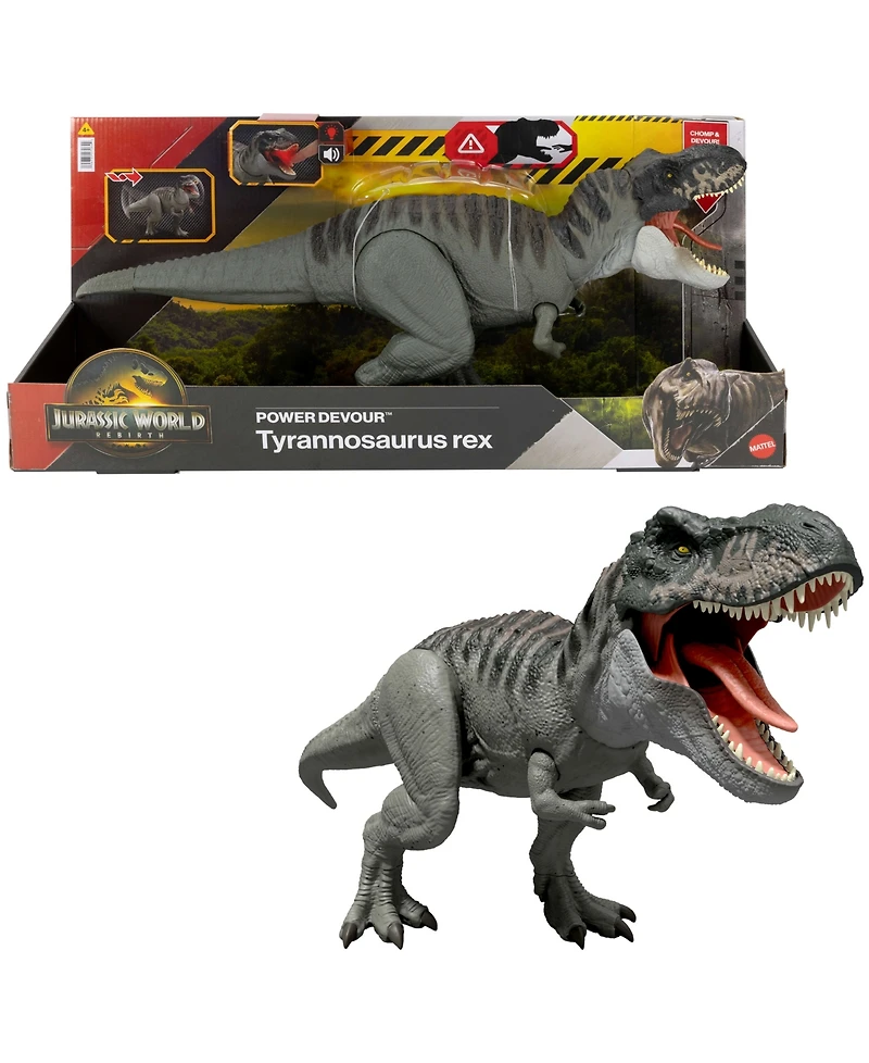 Jurassic World Rebirth Power Devour Tyrannosaurus Rex Dinosaur Figure