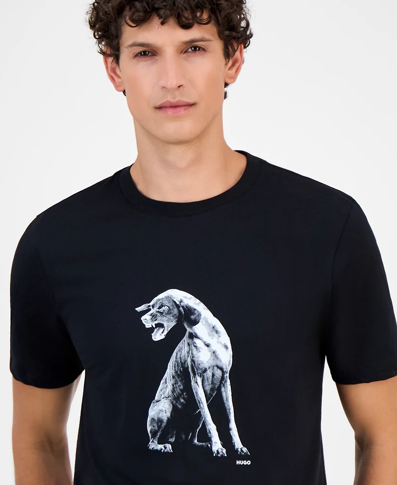 Hugo By Boss Men's Cotton Graphic Crewneck T-Shirt