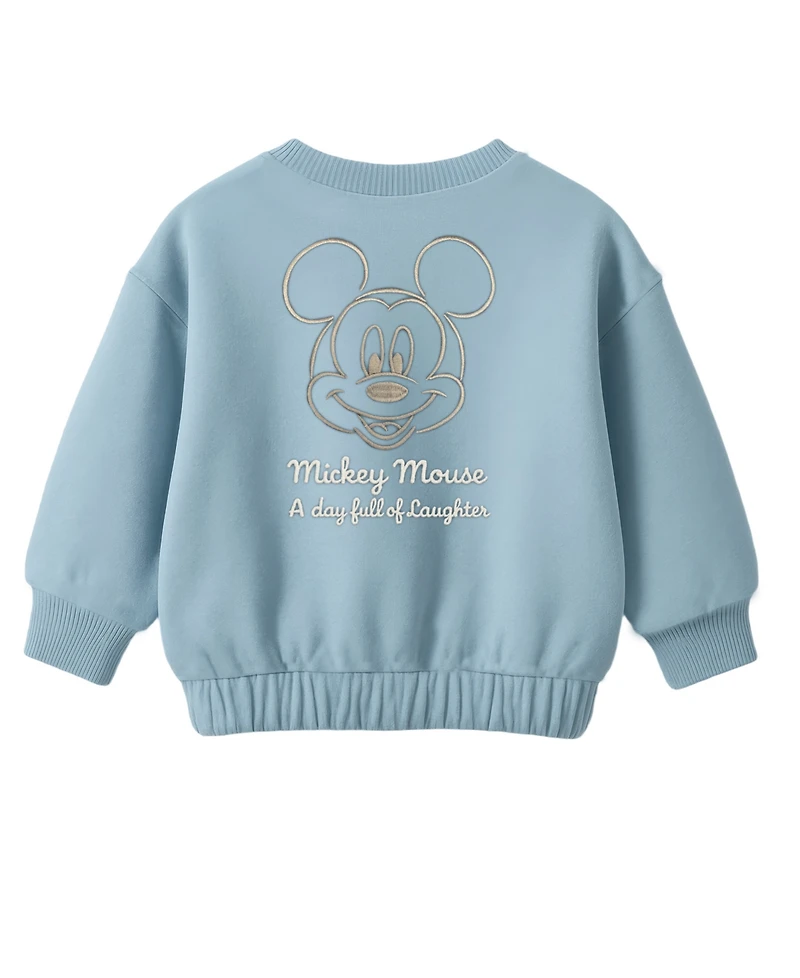 Disney Baby Boys 2-Piece Mickey Mouse Long Sleeve Sweatshirt and Pants Set