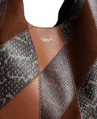 Coach Brooklyn Extra-Large Snakeskin Patchwork Shoulder Bag 39