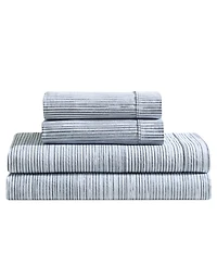 Closeout! Calvin Klein Washed Cotton Percale 4-Pc. Sheet Set